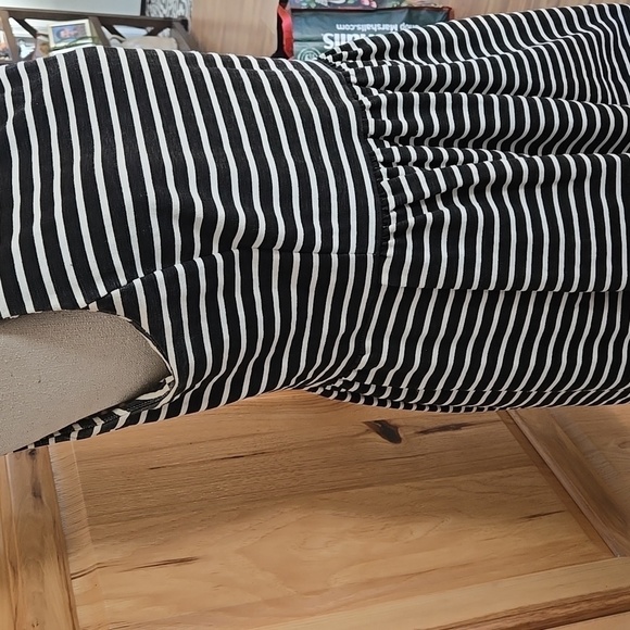 J Crew Zip Back Dress Black and White Size Large - Picture 3 of 8